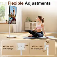 Adjustable Mobile TV Stand-360° Rotating Floor Mount for 10-42" OLED/LED Screens,Portrait/Landscape Switch, 88lbs VESA 200x200mm - Image 5