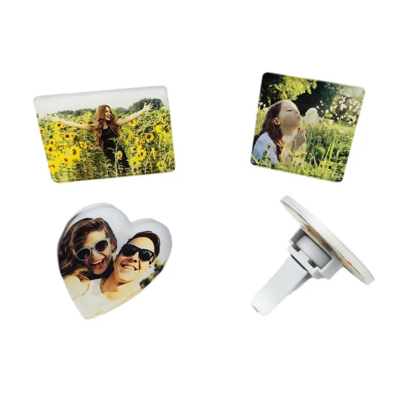 

Free Shipping 20pcs/lot Custom Sublimation Blanks Car Clip Vent Air Freshener For Father Gifts Valentine's Gifts