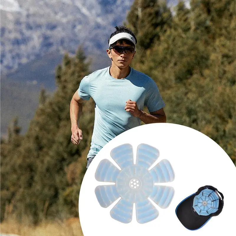 Heads Ice Pack Hat Cooling Foldable Ice Pack Cold Packs Multi-Functional Hat Cooling Healthy for Fishing Hiking Camping 3