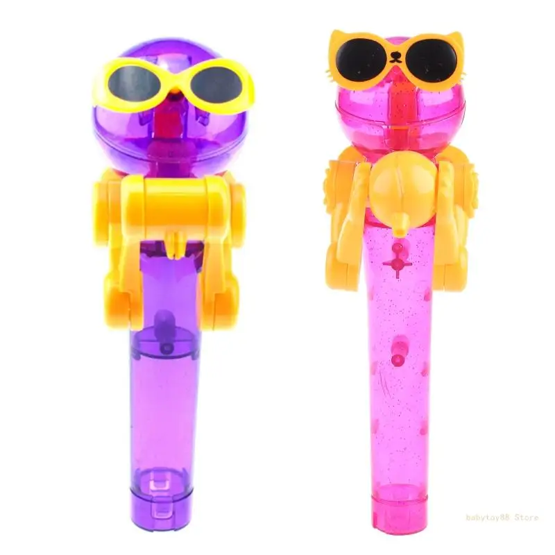 

Y4UD for Creative Kids Eating Lollipops Robot Lollipop Candy Stand Holder Educational Toy for Children Decompression Games