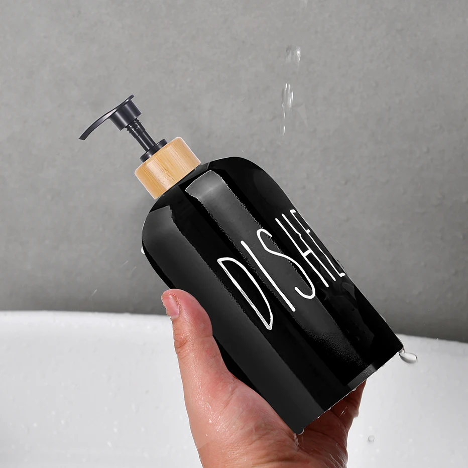 Set Cucina Con Dispenser Sapone E Detersivo | Organizer Lavello Nero Opaco Con Spazzola, Spugne E Pompa Di Ricambio