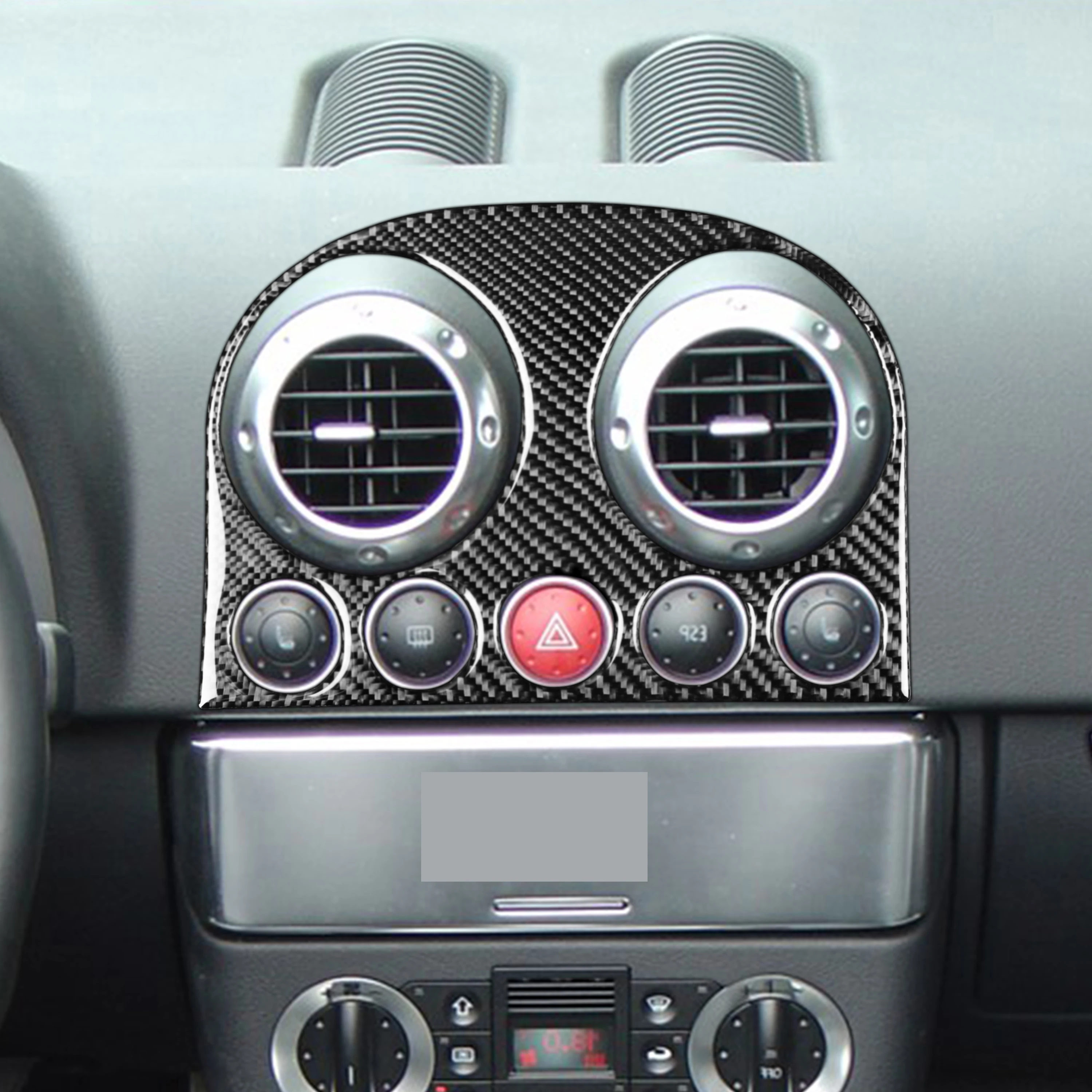 

Applicable For Audi TT 8N 01-06 Central Air Vent Carbon Fiber Decorative Sticker