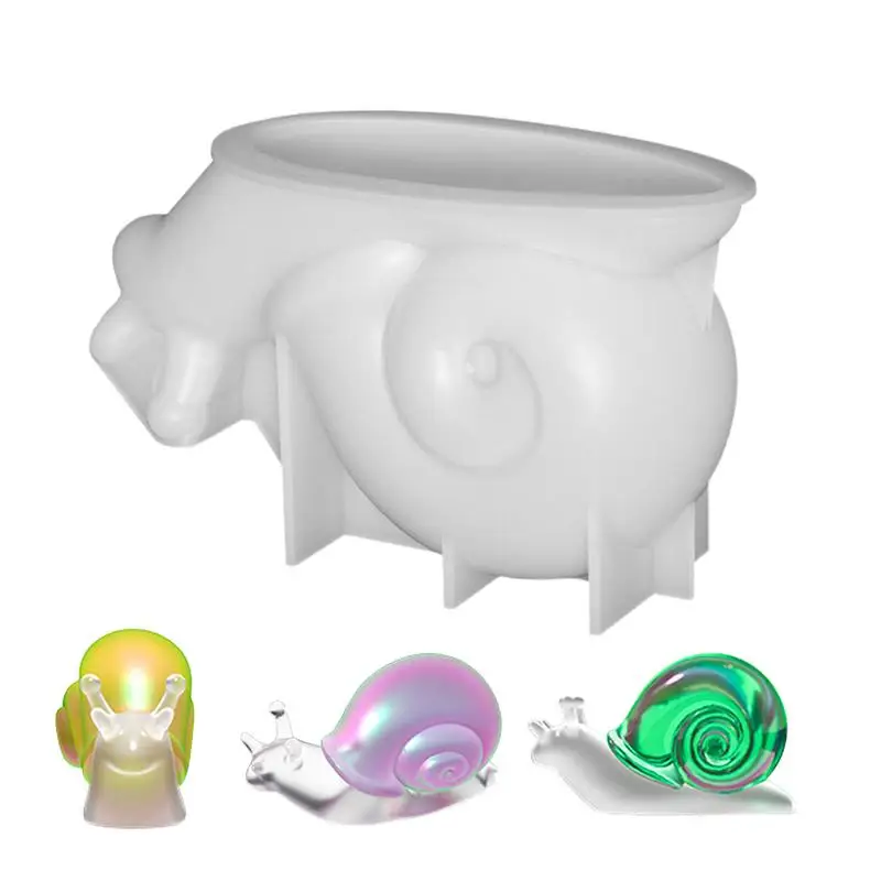 

Snails Mold 3D Snail Candle Mold Easy Release Cake Molds Home Decor For Cake Fudge Chocolate Mousse Jelly Concrete Candles