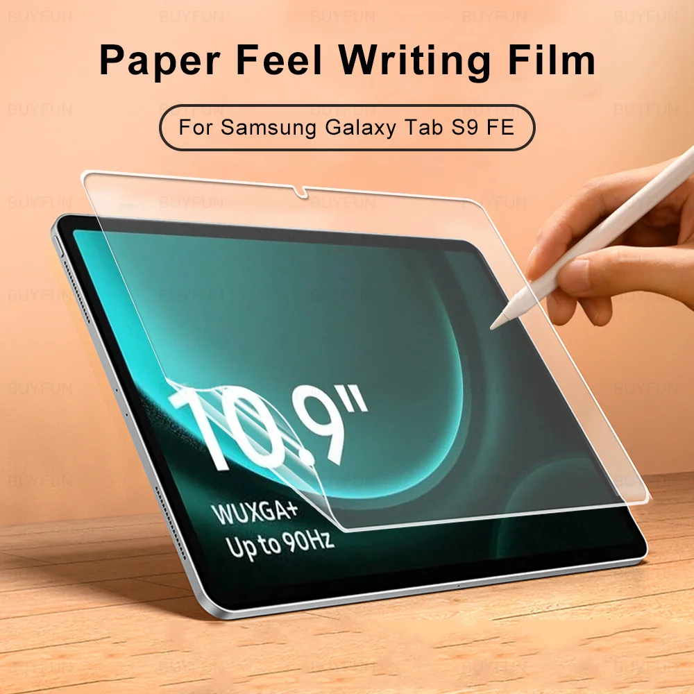 

Матовая Мягкая ПЭТ пленка для Samsung Galaxy Tab S9 FE 10,9 TabS9 FE + 12,4 A9 + A9 Plus S9FE защита для рисования экрана