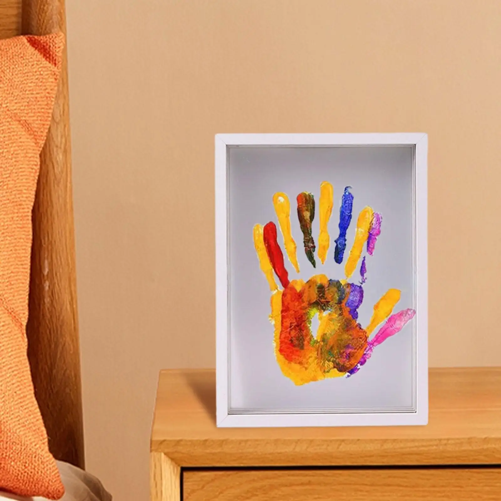 DIY Art Print Frame Clear Family Handprint Kit for Family Night Grandparents