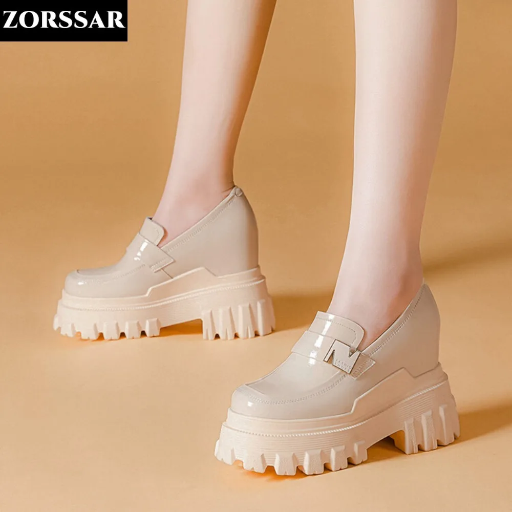 

Black Women Sneakers with Platform Wedge Sneakers Women Shoes Casual Lady Vulcanized Shoes White Height Increase Shoes Women