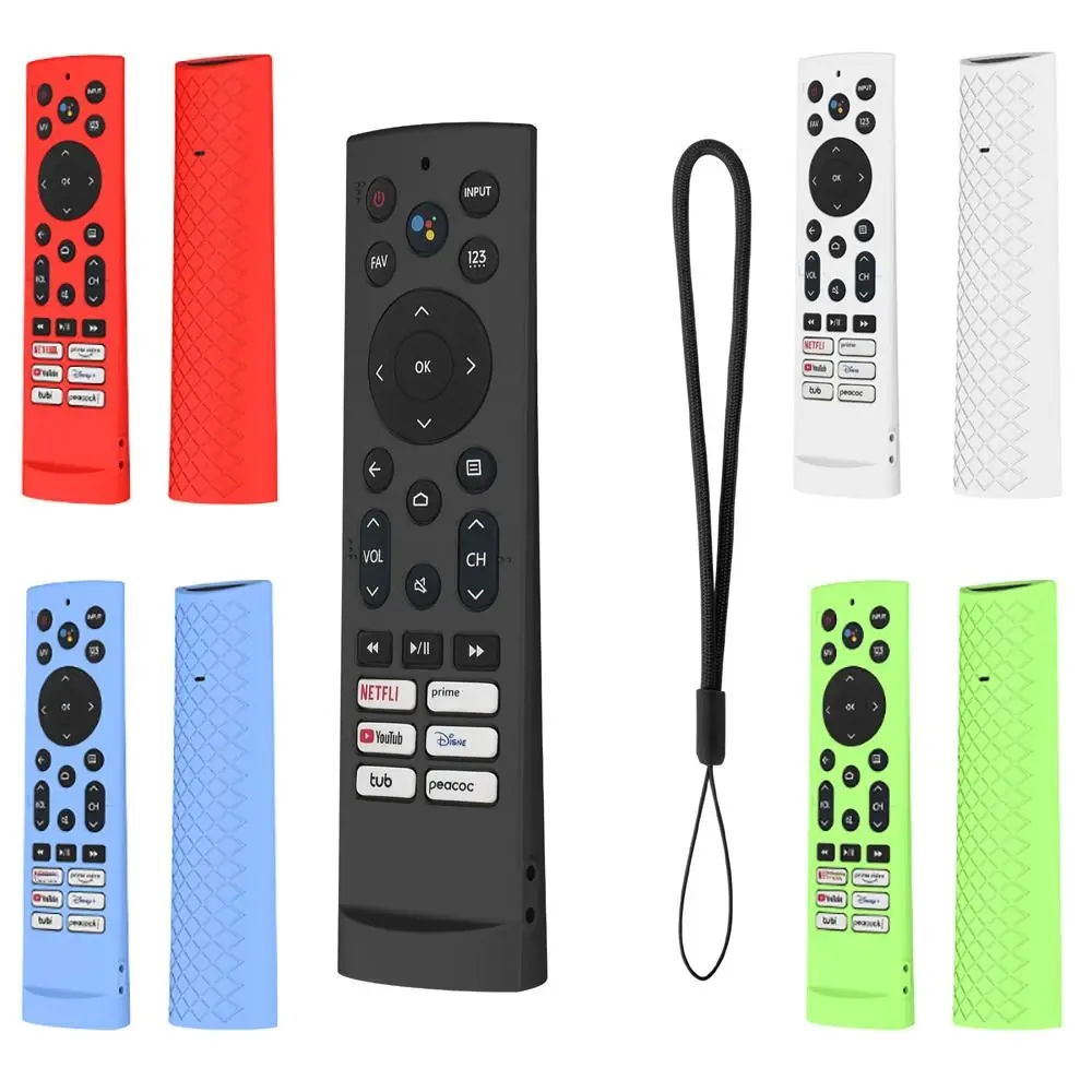 Description Picture 2 of itemSilicone Protective Case for Hisense ERF3F80H ZDB1210320 TV Remote Controller Cover Soft Shockproof Protector Washable