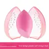 1~10PCS Makeup Egg Storage Box Dust-proof Makeup Organizer Cosmetic Sponge Storage Box Transparent Egg-shaped Storage Case Make 2