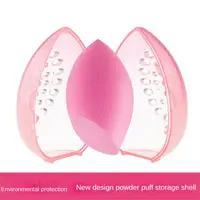 1~10PCS Makeup Egg Storage Box Dust-proof Makeup Organizer Cosmetic Sponge Storage Box Transparent Egg-shaped Storage Case Make 2