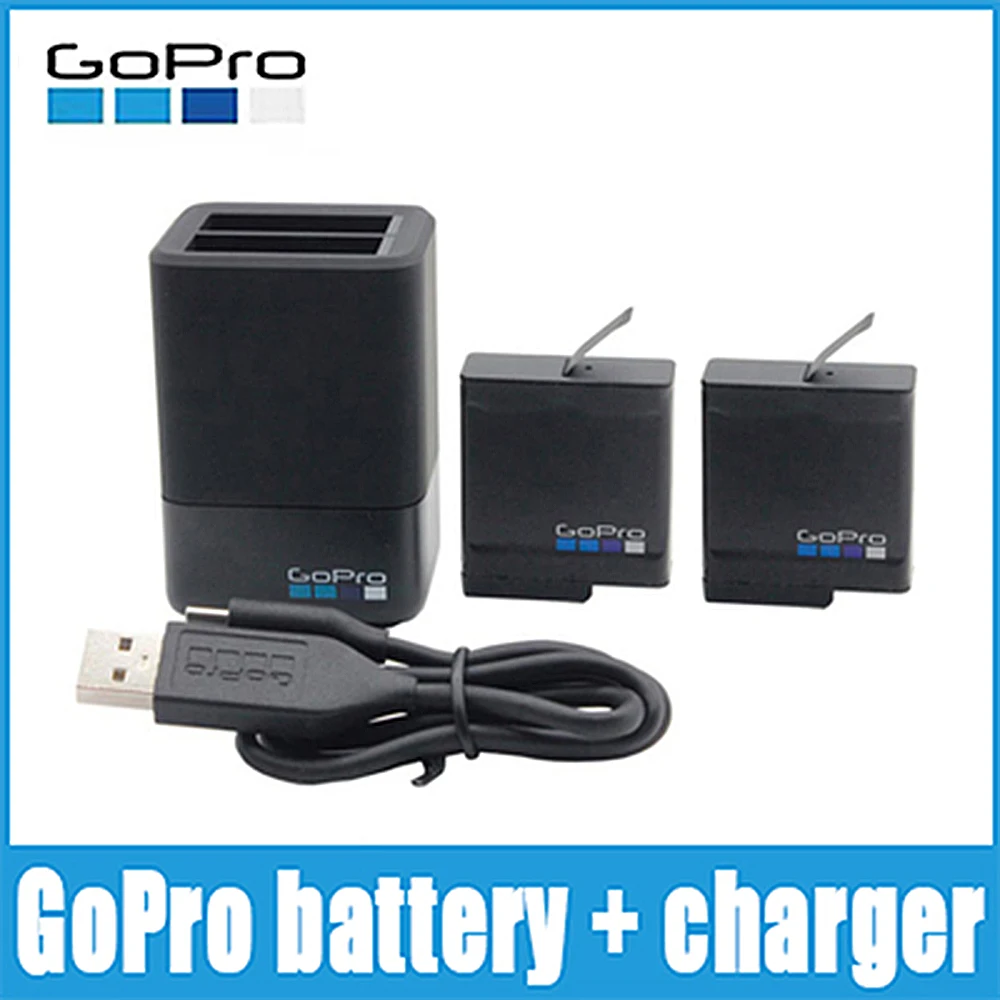 GoPro HERO 5 6 7 Black用 純正バッテリー デュアル充電器 HERO