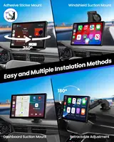 Jansite 10.1 ''4K Dashcam 4:3 grand écran Carplay Android Auto DVR voiture systèmes intelligents lecteur vidéo multimédia Radio stéréo 5