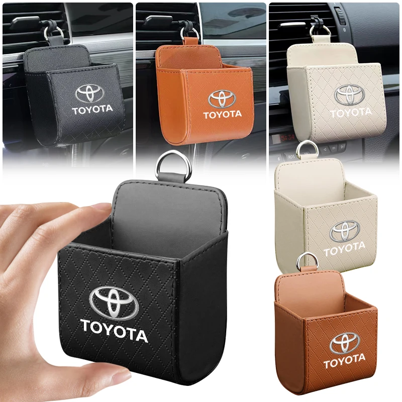 Car Air Outlet Storage Box Phone Glasses Organizer Per Toyota Corolla Yaris Chr Auris Rav4 Land Reiz Cruiser Chr Camry Racing
