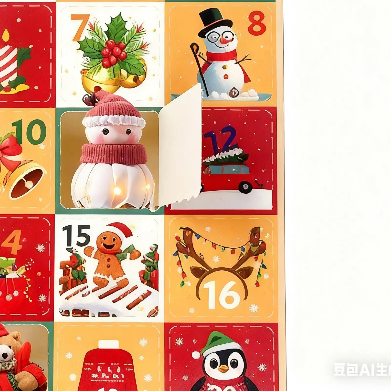 Christmas Count Down Calendars 5 Pieces Festive Empty Box 24 Days Countdown Calendar For Activities Gathering Festival Holiday