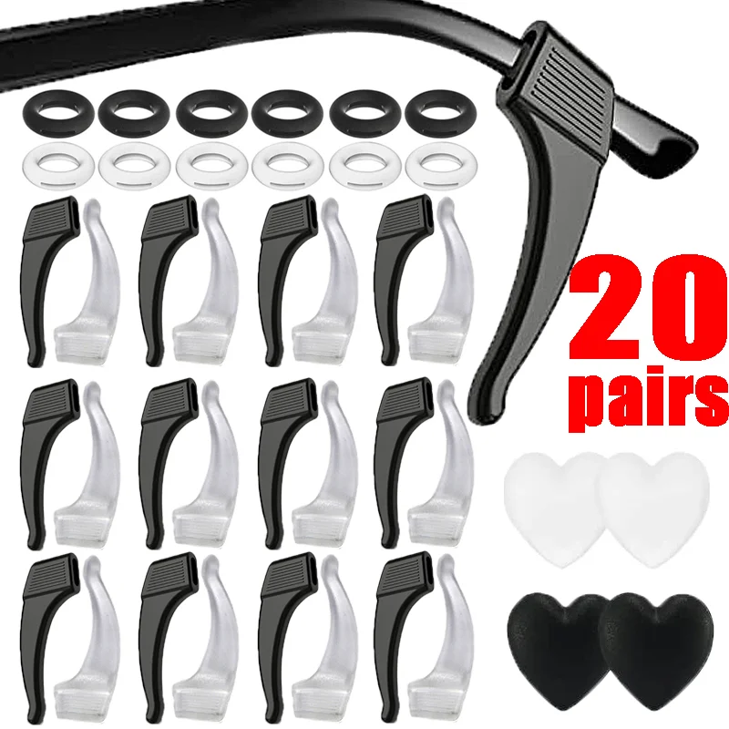 

Silicone Anti-slip Ear Hook Glasses Leg Ear Sleeve Bracket Fastener Clear Eyeglasses Accessories Grip Anti-fall Eyewear Holder