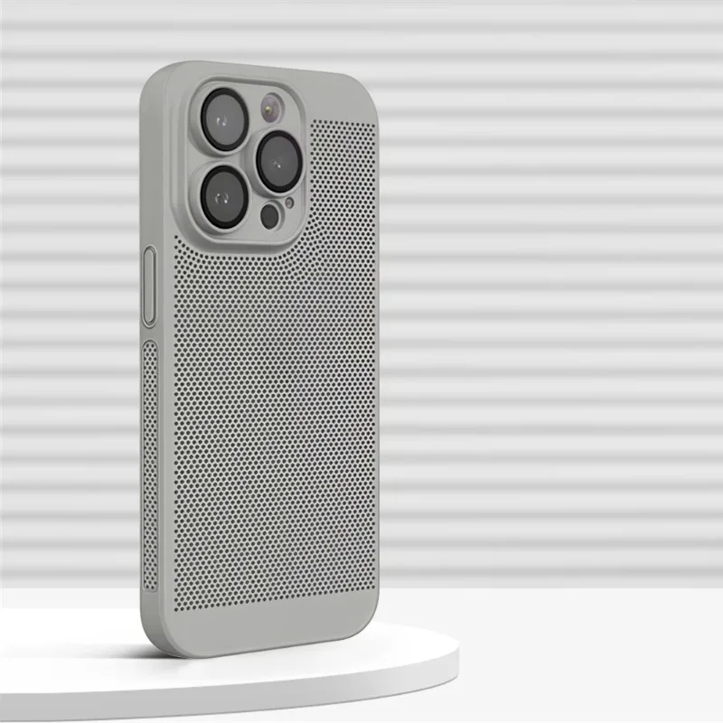 Ultra Thin Honeycomb Mesh Hard PC Case with Lens Protection and Heat Dissipation