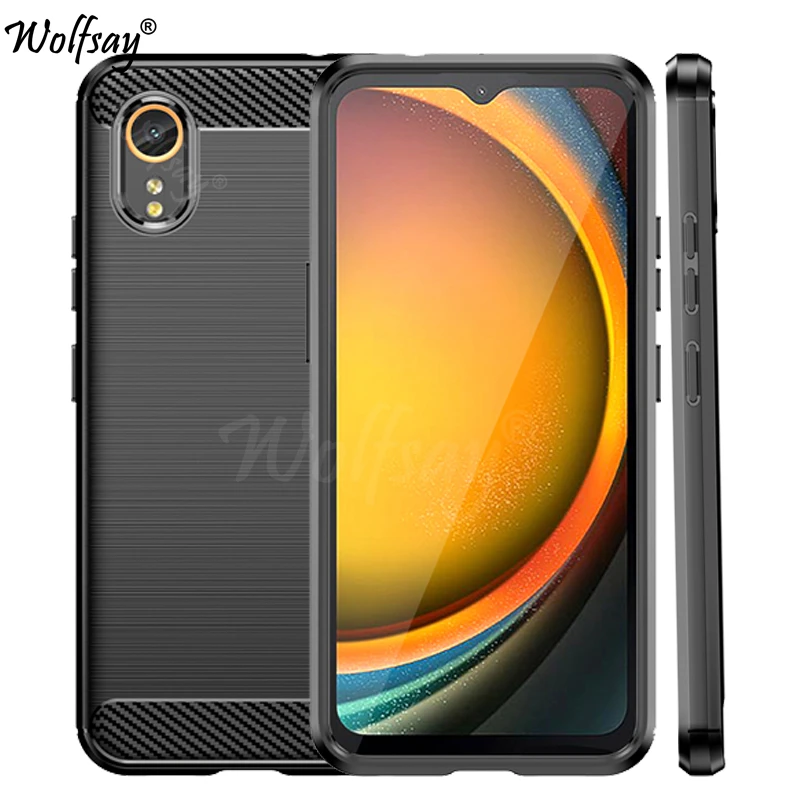 Per Samsung Galaxy Xcover 7 Custodia Antiurto In Silicone Custodia In Fibra Di Carbonio Per Samsung X Cover 7 Custodia Per Samsung X Cover 7