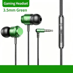 Premium Metal In - ear Wired Earphones with Mic & Stereo Sound (3.5mm)