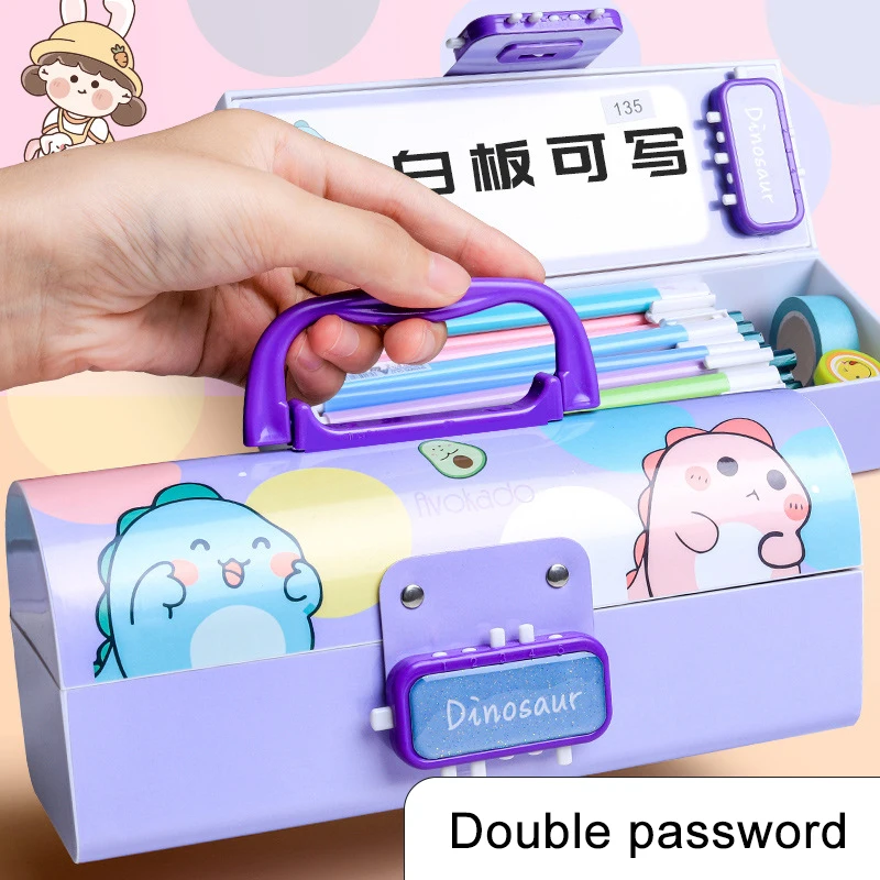 

Pencil Case Password Multifunctional Waterproof and Stain Resistant for Kindergarten Pupils EM88