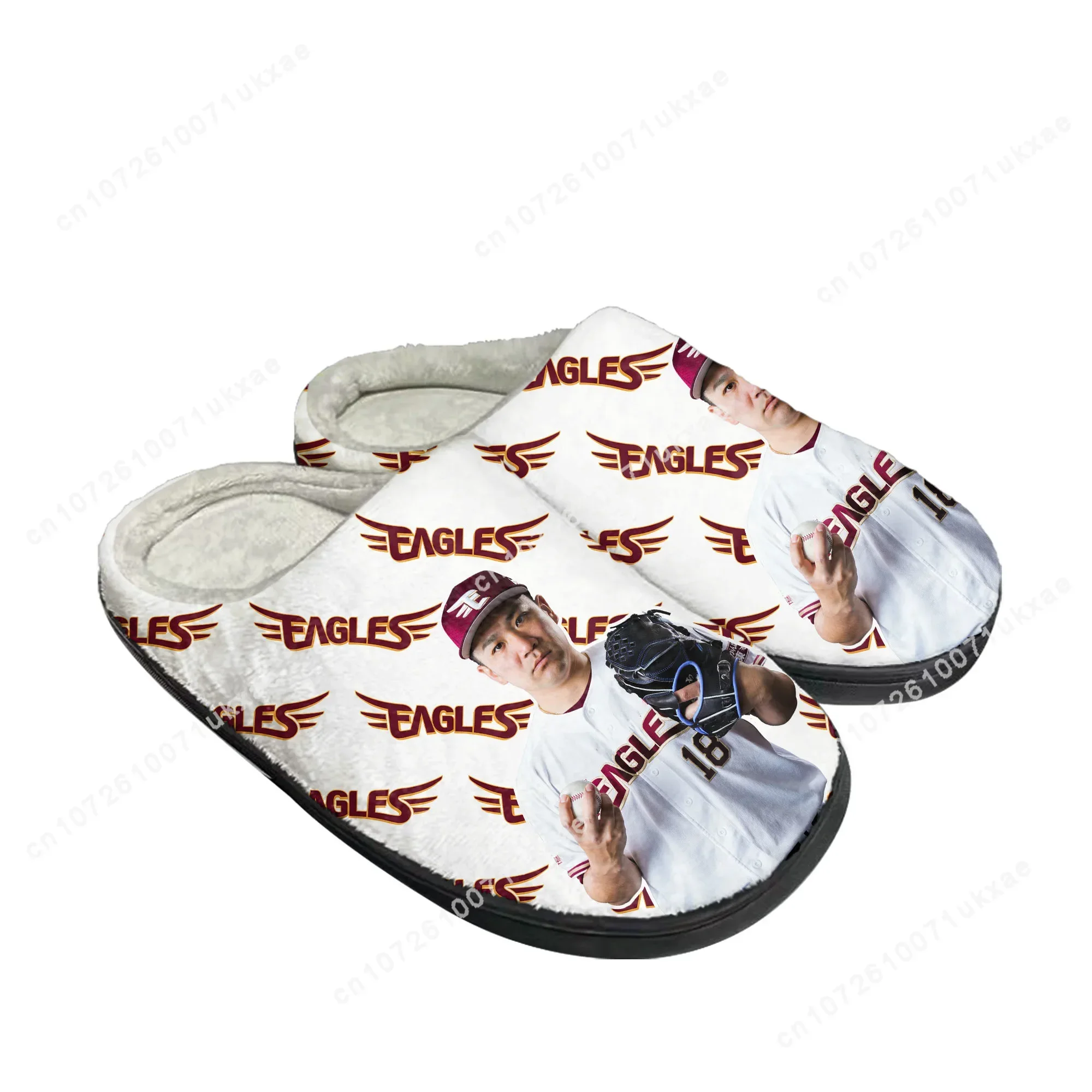 ゴールデンイーグルス Golden Eagles baseball Home Cotton Slippers Mens Womens Plush Bedroom Casual Keep Warm Shoes Thermal Indoor Slipper