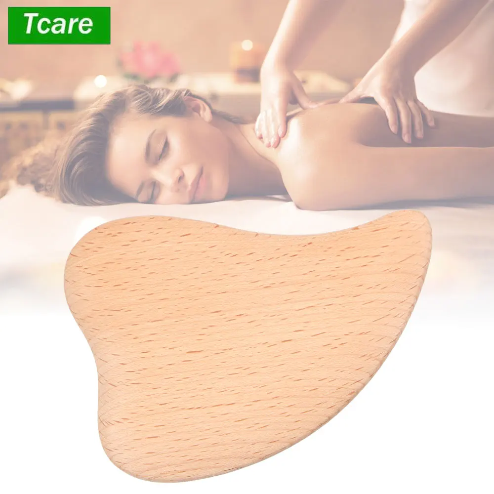 Wooden Scraping Massage Tool Heart Shaped Wood Face Scraping Board Facial Body Care, Anti Cellulite, Pain Relief Wood Therapy