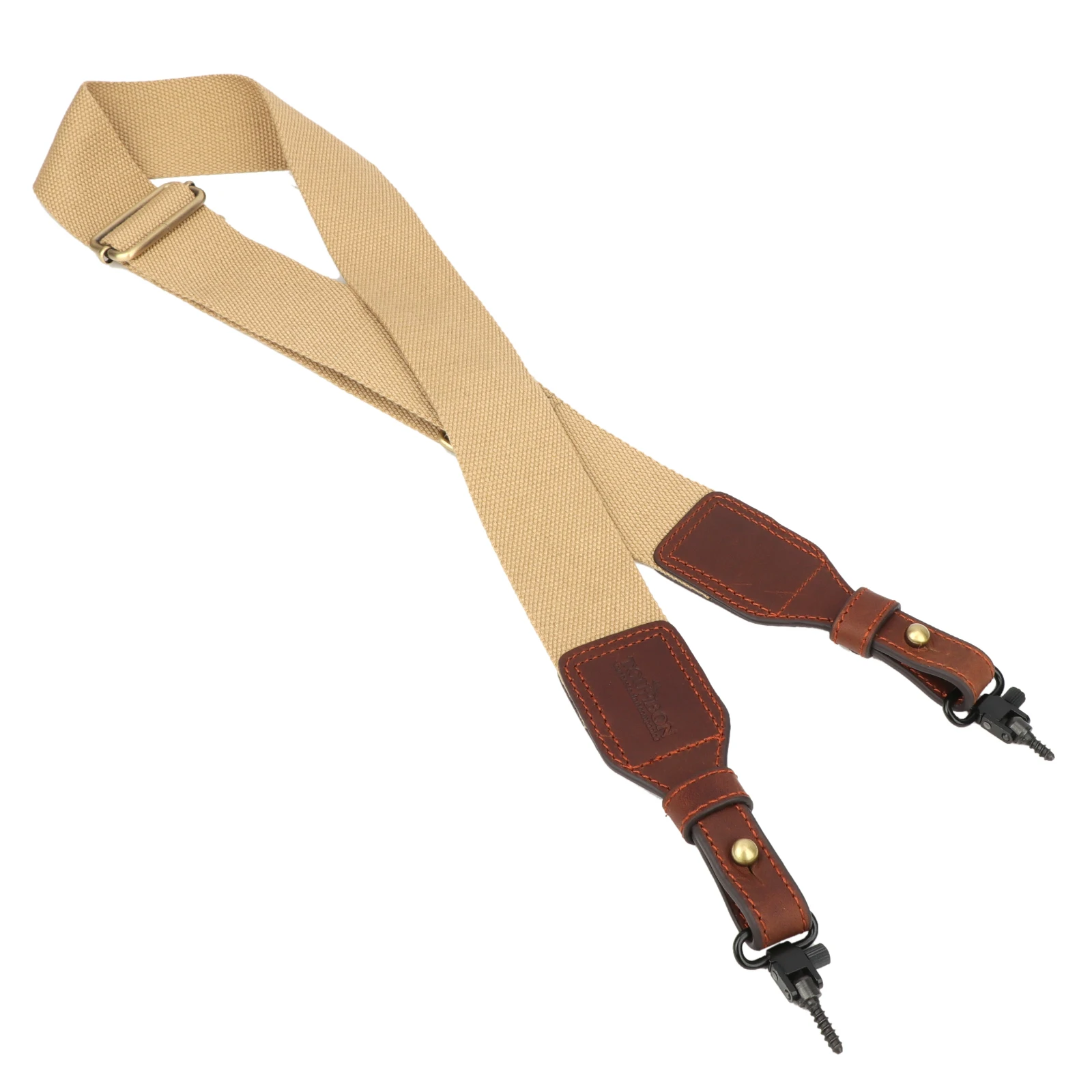 

Tourbon Hunting Rifle Gun Sling Belt Cotton & Leather Air Shotgun Shoulder Strap Adjustable up to 129CM Tactical Gun Accessories