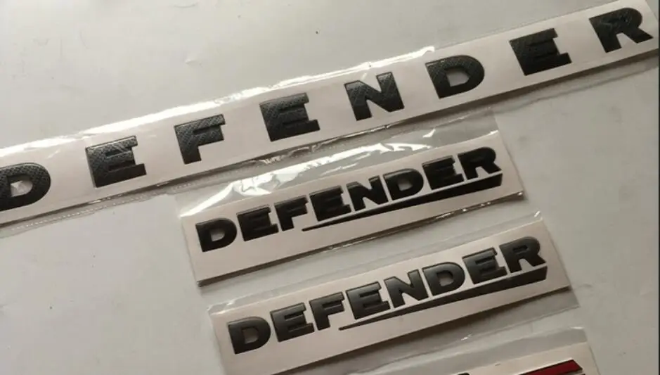 

10pcs car side stickers decals badge emblem 3D Head Cover Wordmark Carbon fiber styling black silver