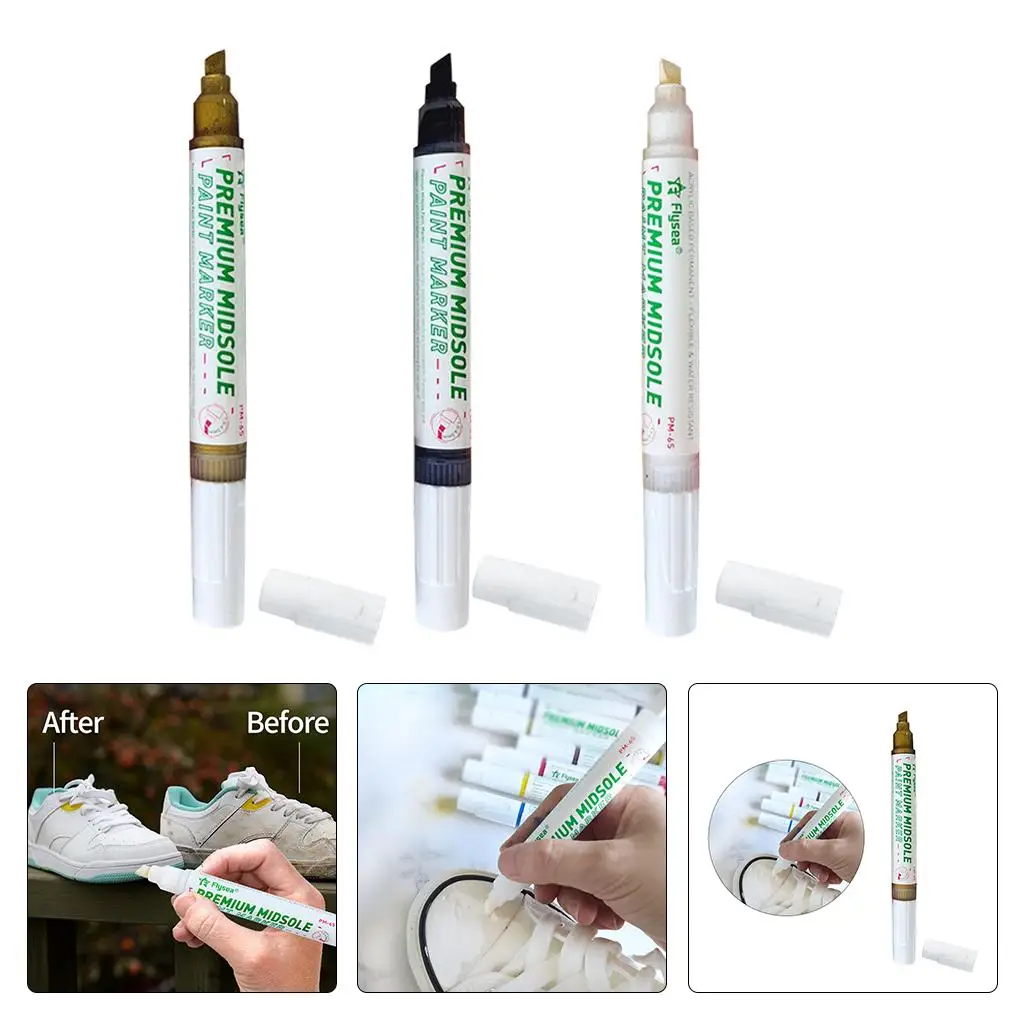 Portable Shoe Repair Pen Multiple Colors Repair Renew Large Capacity Waterproof Whitening Pen for Shoes Customization Paint 6