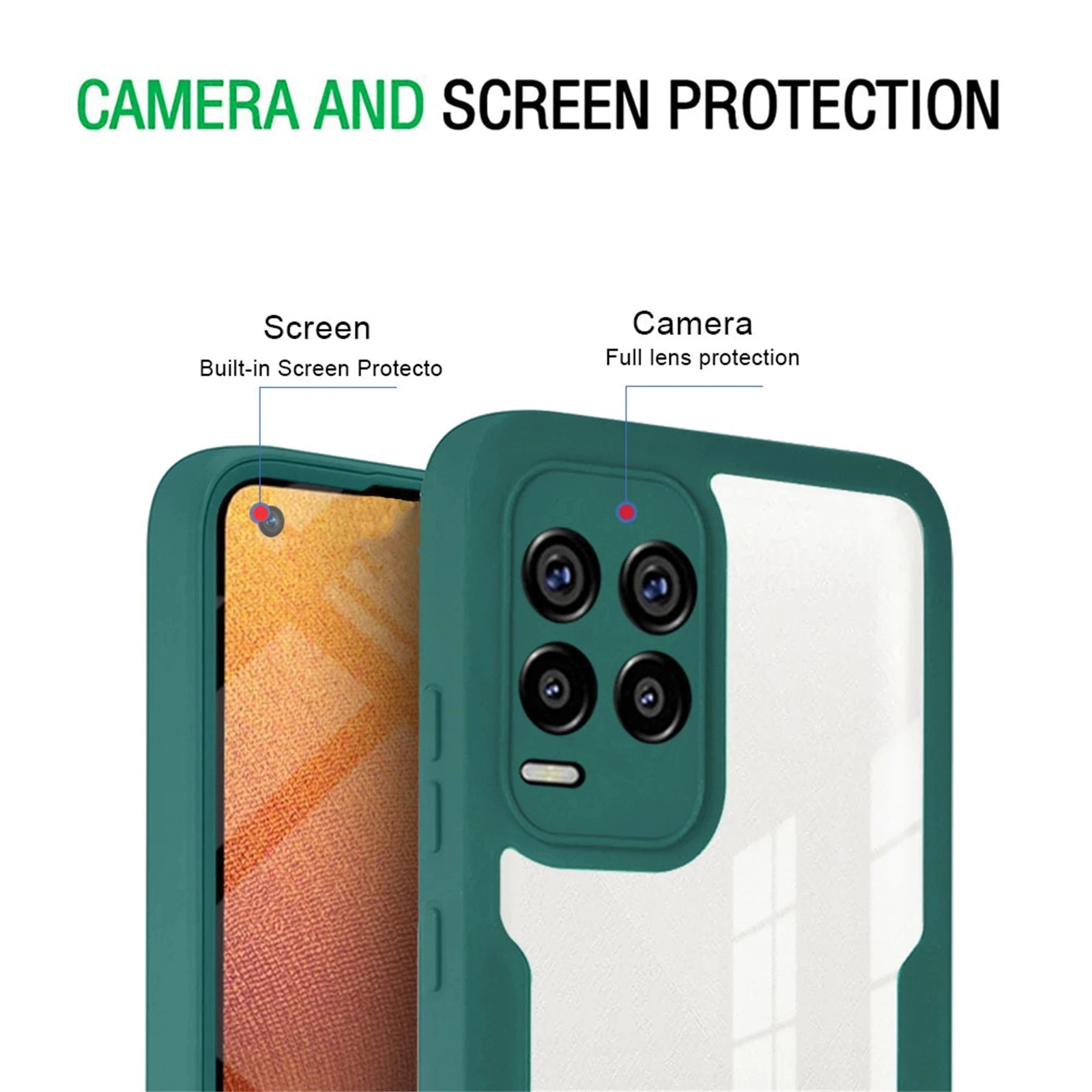 360 Doppel-Frontfolie Hartschale für OPPO Realme C21Y 9 9i 8 8i 7 6 Pro A54 A74 A94 A33 A55 A52 A72 Clear Cov_voghion.com