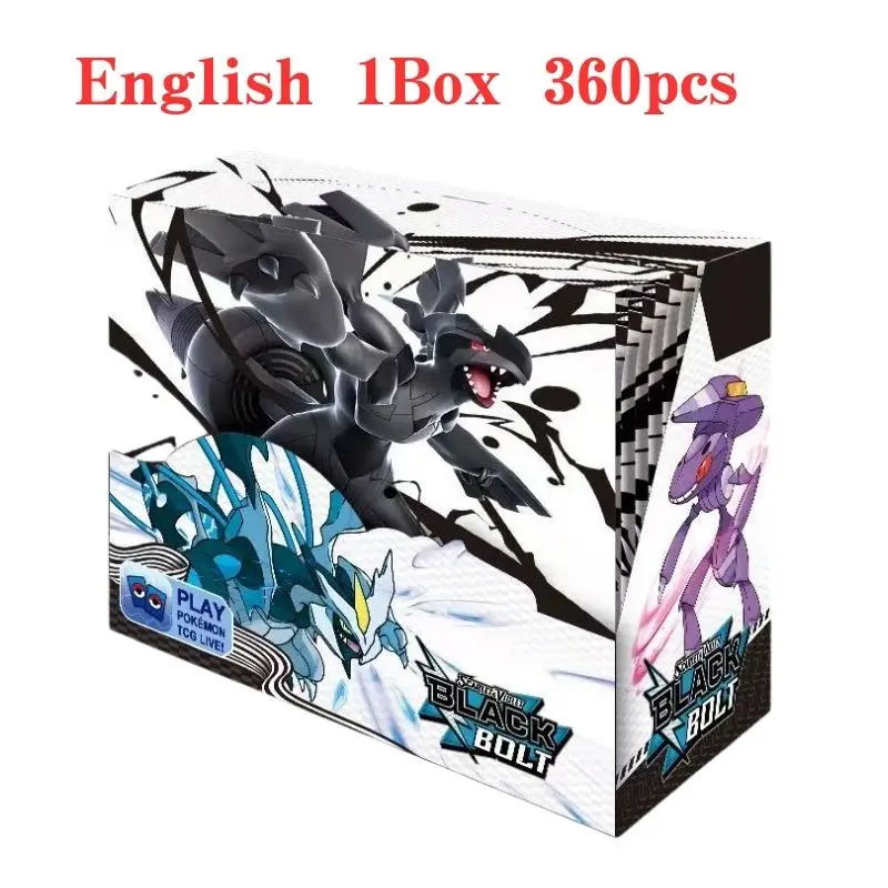360 Pok&eacute;mon Black Dragon White Dragon Card Pok&eacute;mon Booster Sword Shield Series Pet Elf Flash Card
