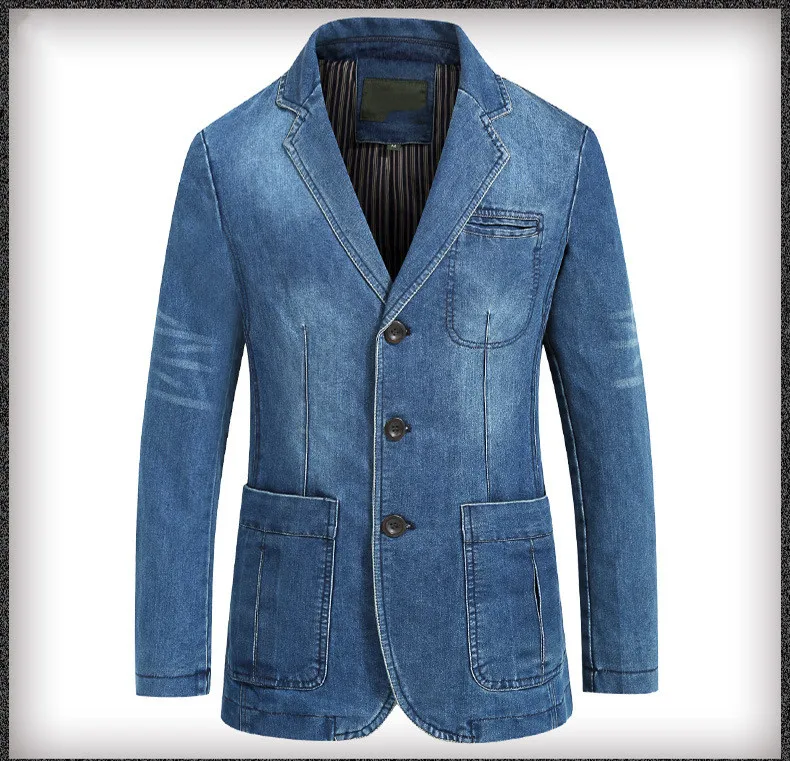 Men's Denim Suit Jacket 7