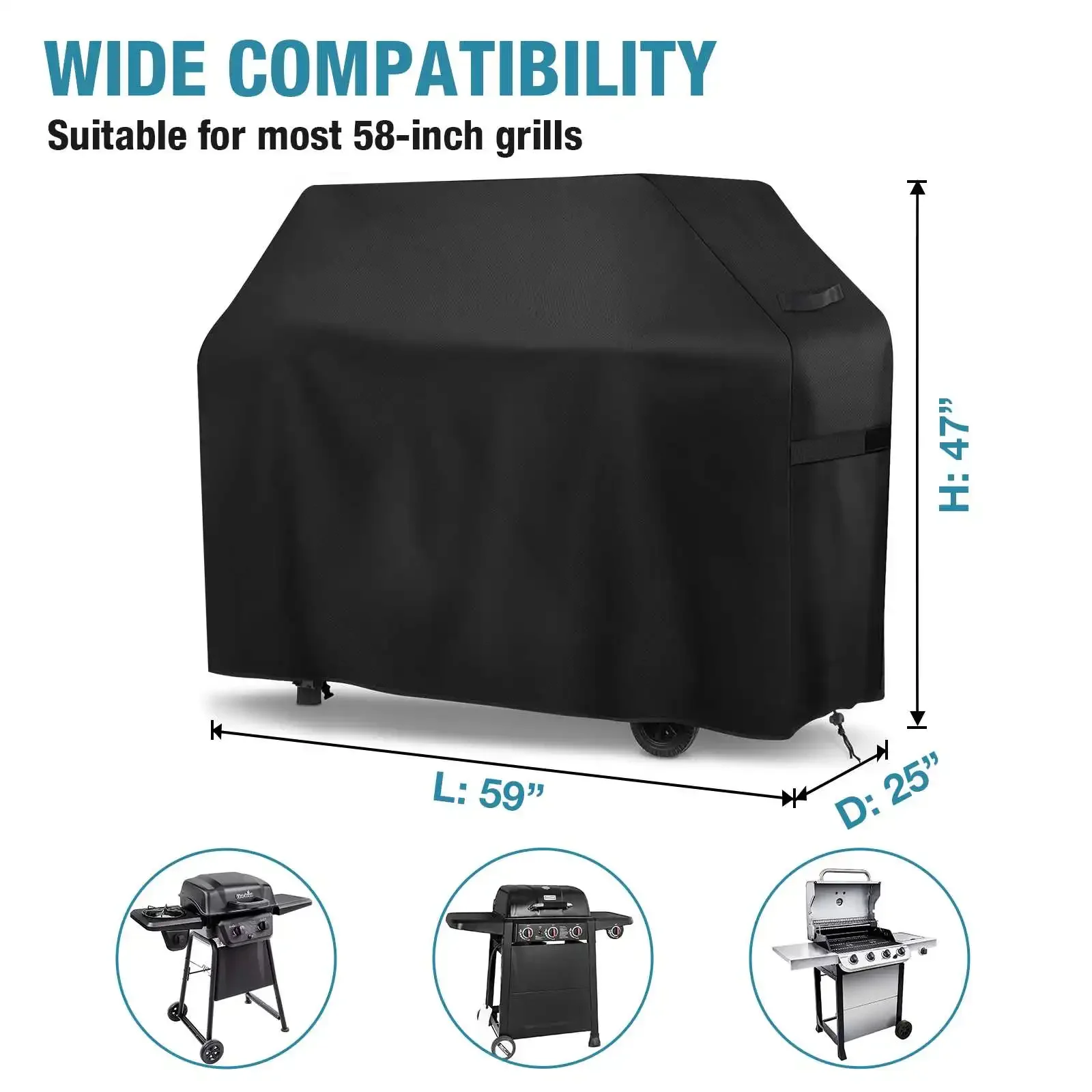 

Чехол для барбекю, Пылезащитный Водонепроницаемый сверхмощный чехол для гриля Charbroil, защитный круглый чехол для барбекю от дождя