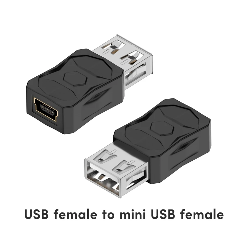 Universal USB to Micro & Mini USB Adapter Converter - High-Speed 480Mbps