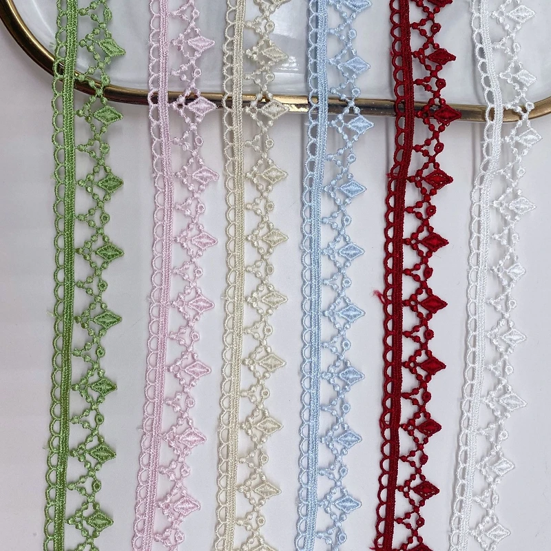 

60Yards Lace Ribbon Tape 25MM Lace Trim Fabric DIY Embroidered Net Lace for Sewing Decoration Sewing Accessories