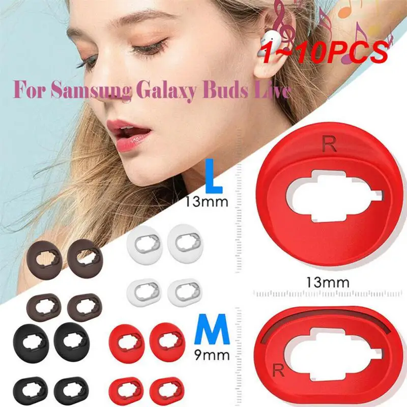 1 ~ 10 Pezzi Per Galaxy Buds Live Ear Tips Adattatore In Silicone Auricolari Di Ricambio Per Auricolari Per Galaxy Buds Accessori Dal Vivo