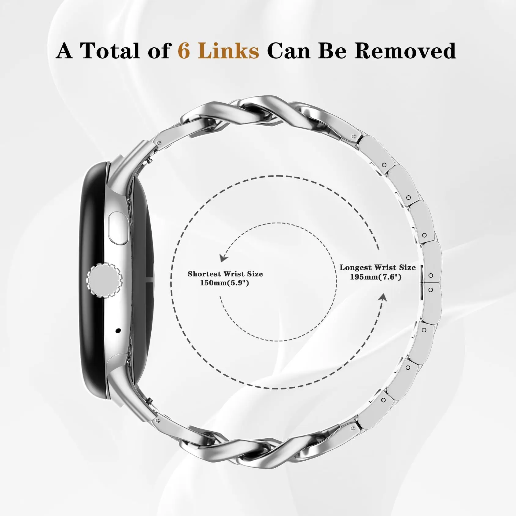 Elegant Stainless Steel Adjustable Chain Bracelet