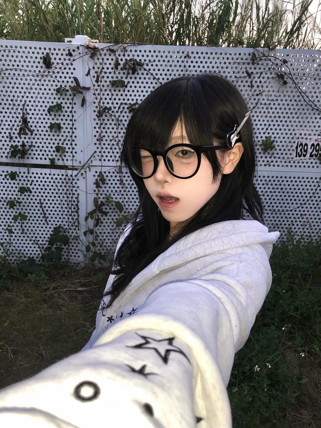 ay Hooded Sweatirt Embroidered Fce Thiened Women's Sle Lazy  Culture Star Autumn Winter Outerwear Cardigan