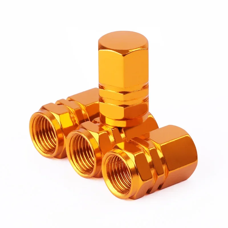 Decorative Aluminum Alloy Tire Valve Stem Caps - Dustproof Wheel Accessories