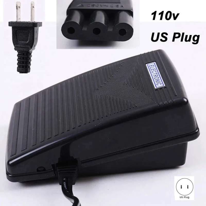 Variable Speed Foot Controller Pedal Sewing Tools Sewing Machine Replacement Accessories Household Supplies,US Plug