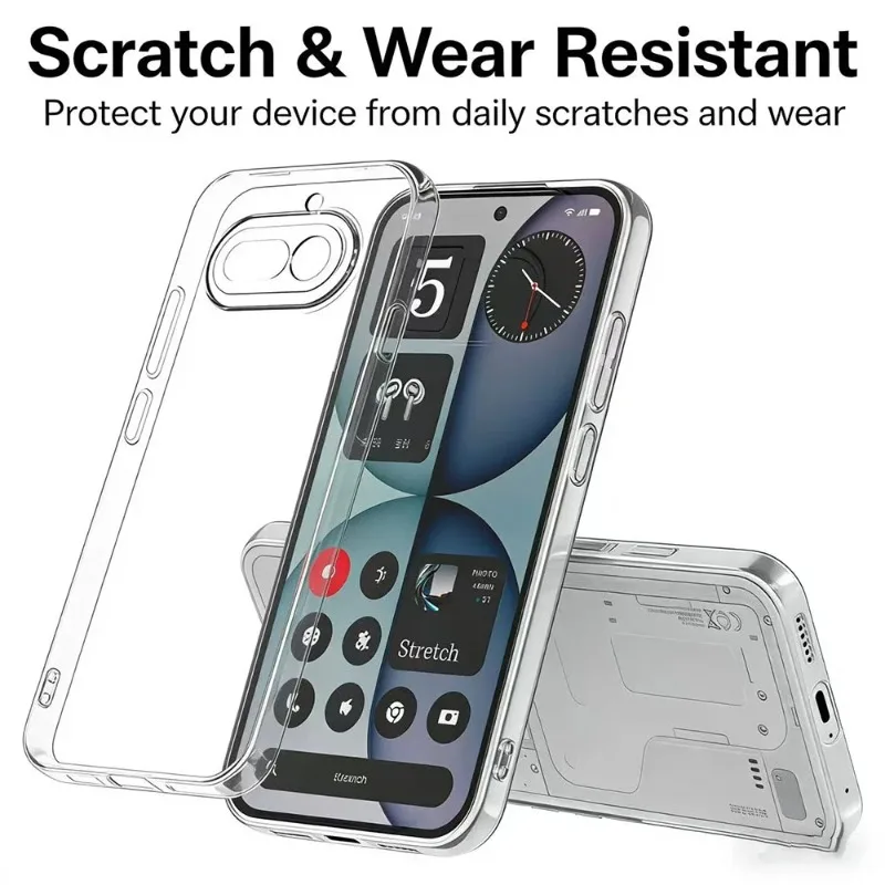Ultra-Thin Transparent Silicone Phone Case - Clear TPU Bumper Protection Cover