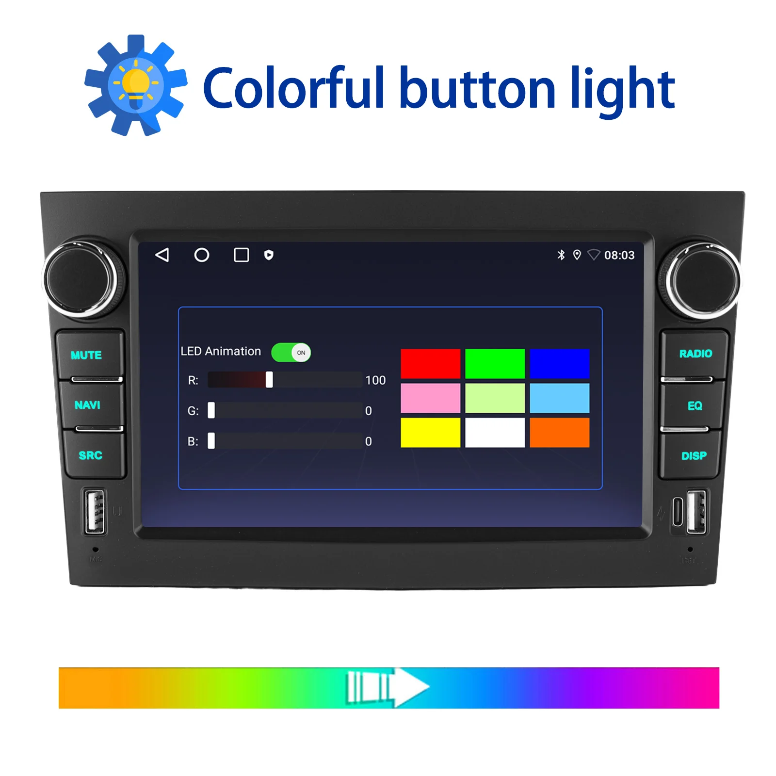 ESSGOO Autoradio Android 14 7" 4+64GB für Opel Vauxhall Corsa C/D Zafira B Astra H Vectra C Wireless Carplay Android Auto GPS Navigation FM BT WIFI Lenkradsteuerung RDS Dual USB Typ C KI Stimme Multimedia-Videoplayer – Detail 8