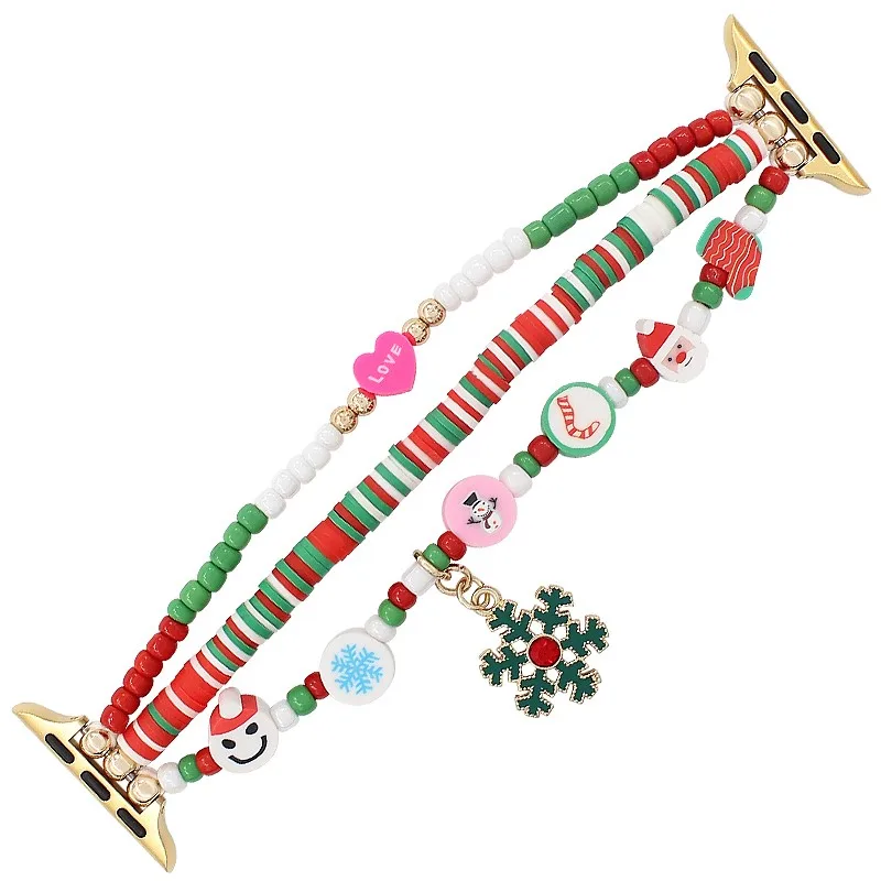

Ремешок рождественский ДЛЯ Apple Watch Band 2 Ultra, браслет для IWatch Series 9 8 7 6 5 4 3 SE 45 мм 44 мм 49 мм 40 мм 38 мм 42-41 мм