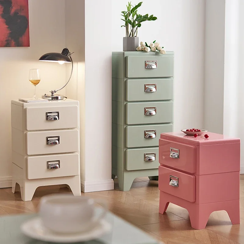 Fashionable Cream Style Children's Bedside Table Creative Modern Small Bedroom Storage Cabinet Sofa Side Storage Cabinet