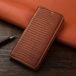 Custodia Flip in Vera Pelle Magnetica per Telefono