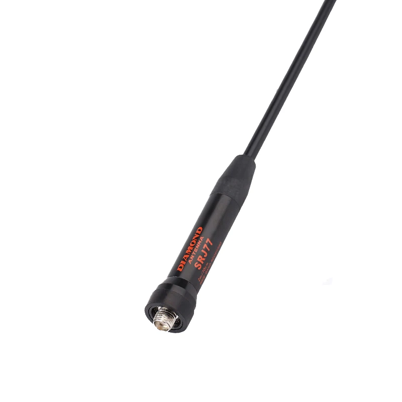 New Original Diamond SRJ77 Handheld Radio Antenna 144/430MH UHF/VHF Dual Band Soft Whip Antenna Amplifier for Walkie Talkie 45cm Radio Antenna QRP Antenna Ham Radio Antenna HF Antenna Two Way Radio Antenna