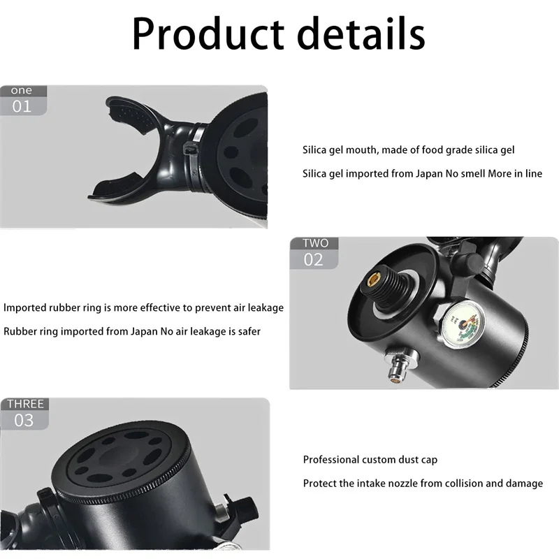 Scuba Cylinder Tank GOYOJO 0.5 Liter Mini Tank Diving Scuba 5-10 Minutes Underwater Breathing Equipment Portable Diving Tank Oxygen Kit scuba cylinder tank