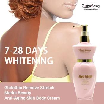 Gluta Master 여성용 브라이트닝 로션, 알파 아르부틴 안티 스팟 제거, 스팟 뷰티 화이트닝, 안티 에이징 스킨 바디 크림