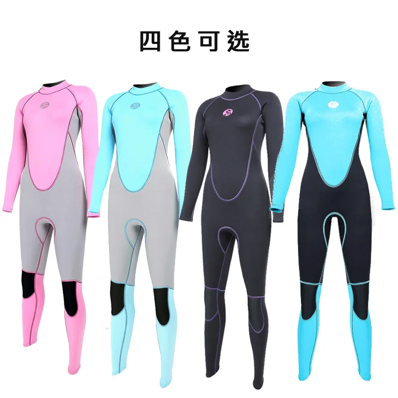 WetsuitWomen3mmNeopreneWetsuitsFullbodySuitforWaterskiSnorkel