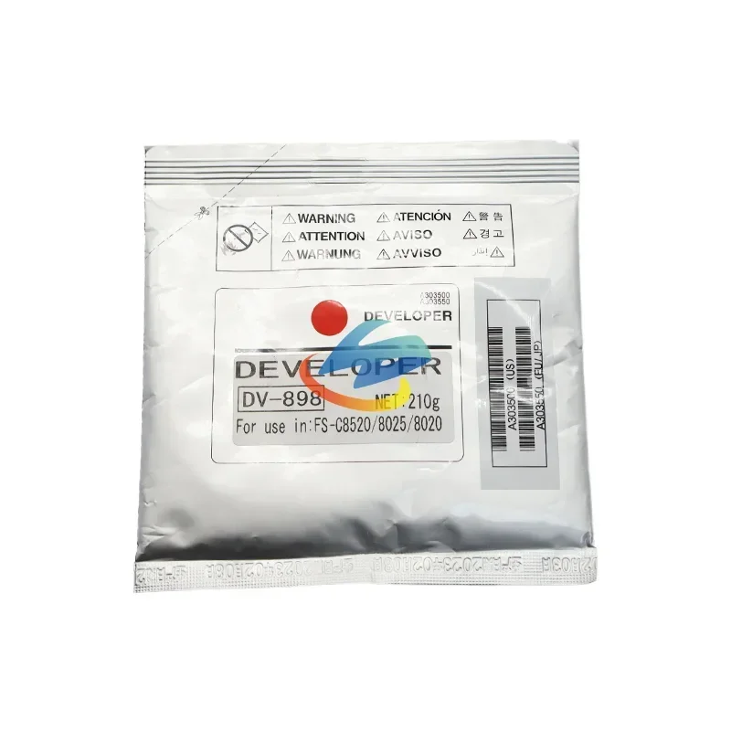 1PCS DV898 Developer Powder Compatible for Kyocera FS-8520 8525 TA205 255 2550ci 2551ci High Quality Developer CMYK 210g/bag
