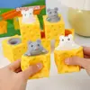 New PVC Cheese Mouse Decompression toy Stress Relief Squeeze Squeeze Toy Pop Up Funny Anti Stress Toy children 2