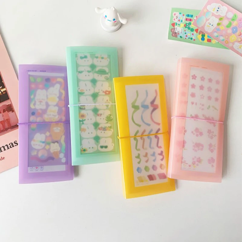 

30 sheets Album Scrapbooking Material Paper Stickers Collection Storage Book Card Holder Transparent Photo Storage